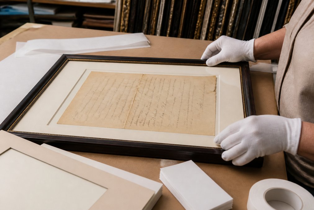 Acid Free Framing for Vintage Documents: 2026 Guide