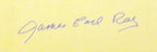 James Earl Ray autograph