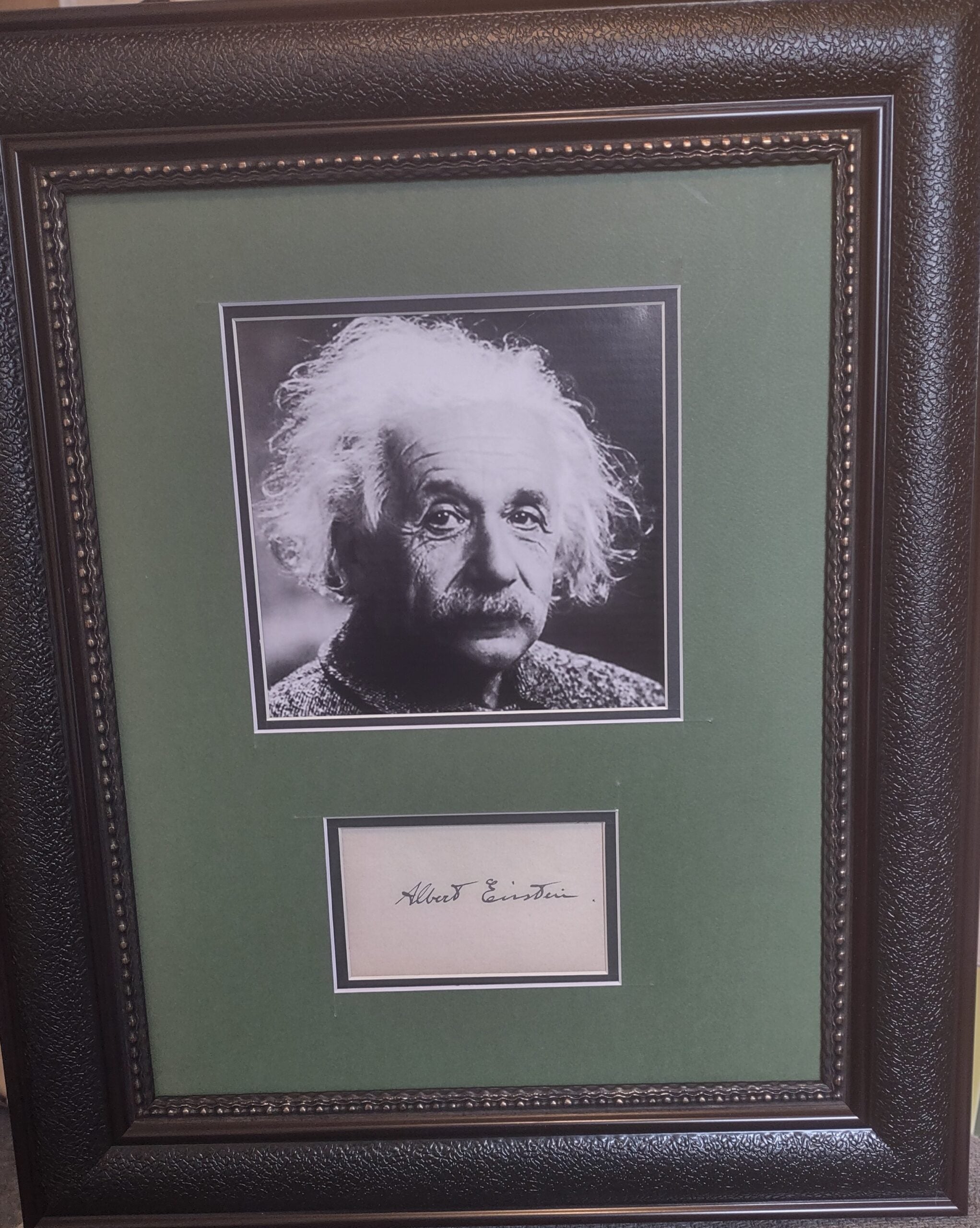 Albert Einstein signed autograph