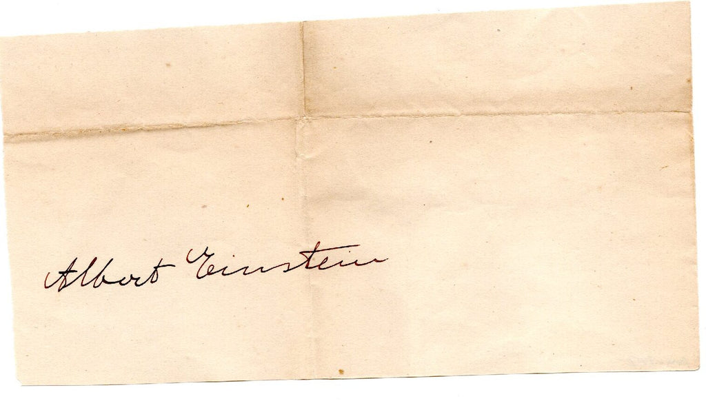 Albert Einstein signed display