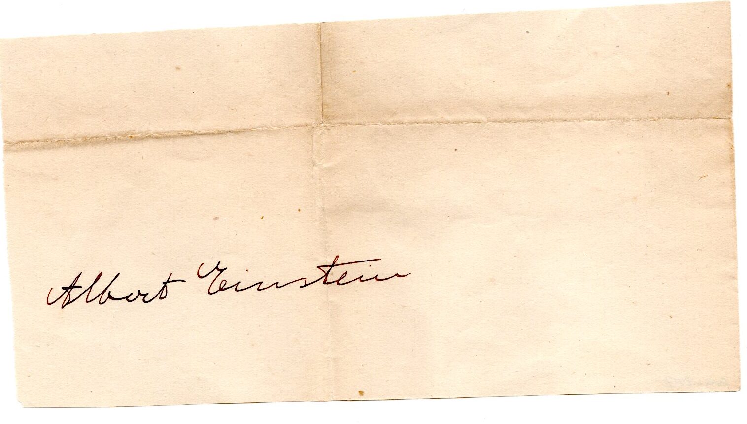Albert Einstein signed display
