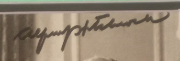 Alfred Hitchcock signed photo