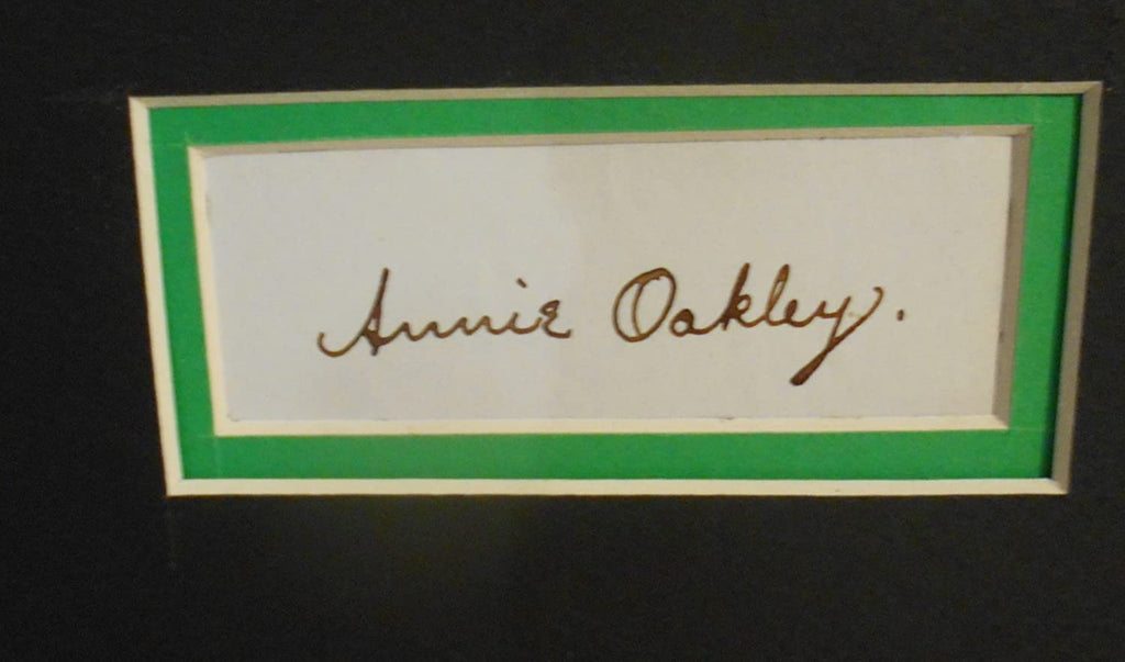 Authentic Annie Oakley signature