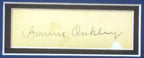 Authentic Annie Oakley signature