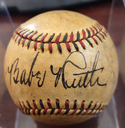 Babe Ruth signed baseball