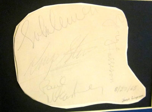 Beatles autograhs