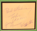 Beatles autographs cut