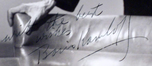 Boris Karloff signed photo