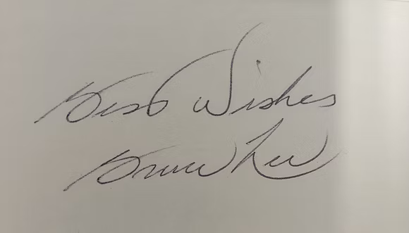 Bruce Lee signed memorabilia