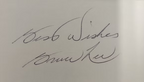 Bruce Lee signed memorabilia