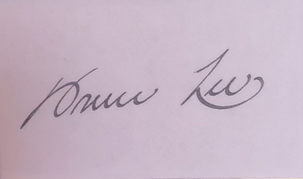 Bruce Lee signed photo