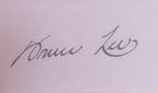 Bruce Lee signed photo