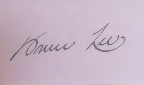 Bruce Lee signed photo