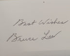Bruce Lee signed photo