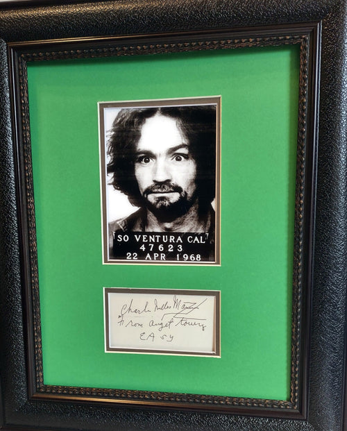 Charles Manson autograph