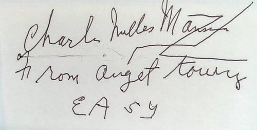 Charles Manson signed memorabilia