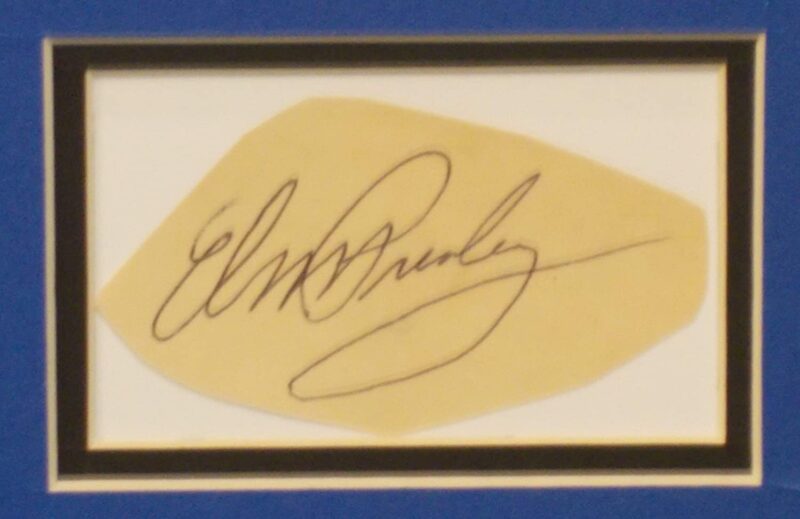 Elvis Presley autograph