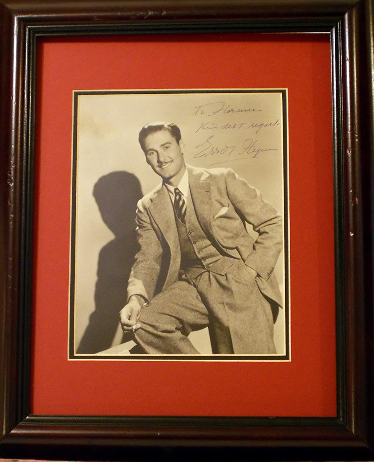 Errol Flynn autograph