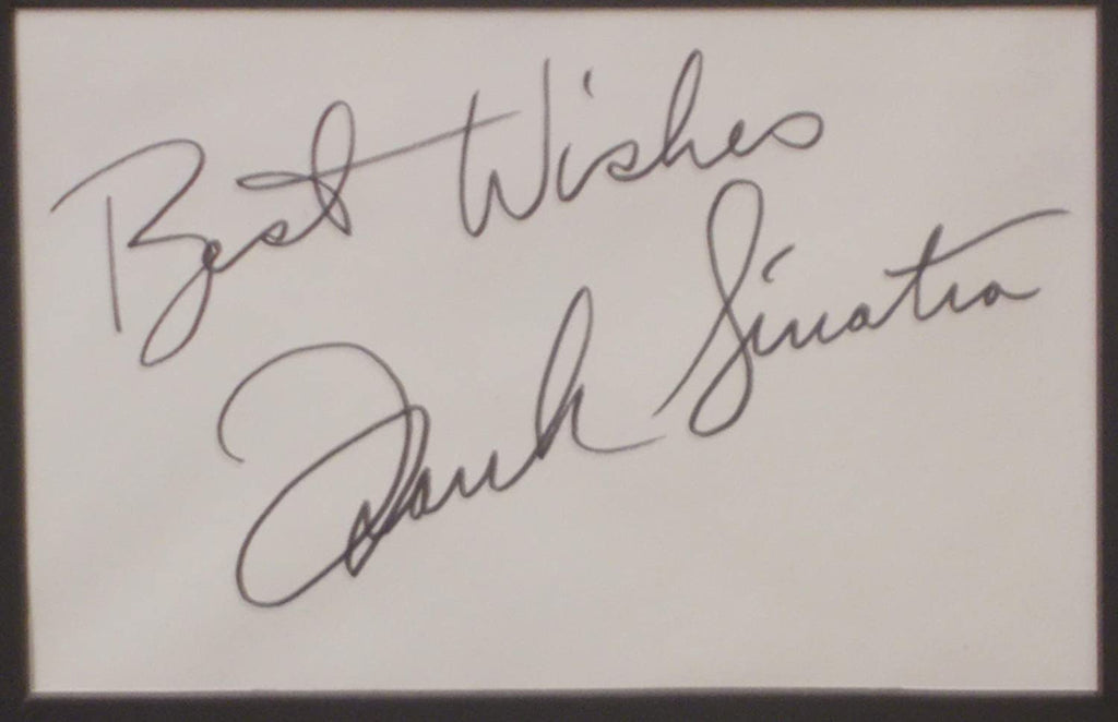 Frank Sinatra signed photo