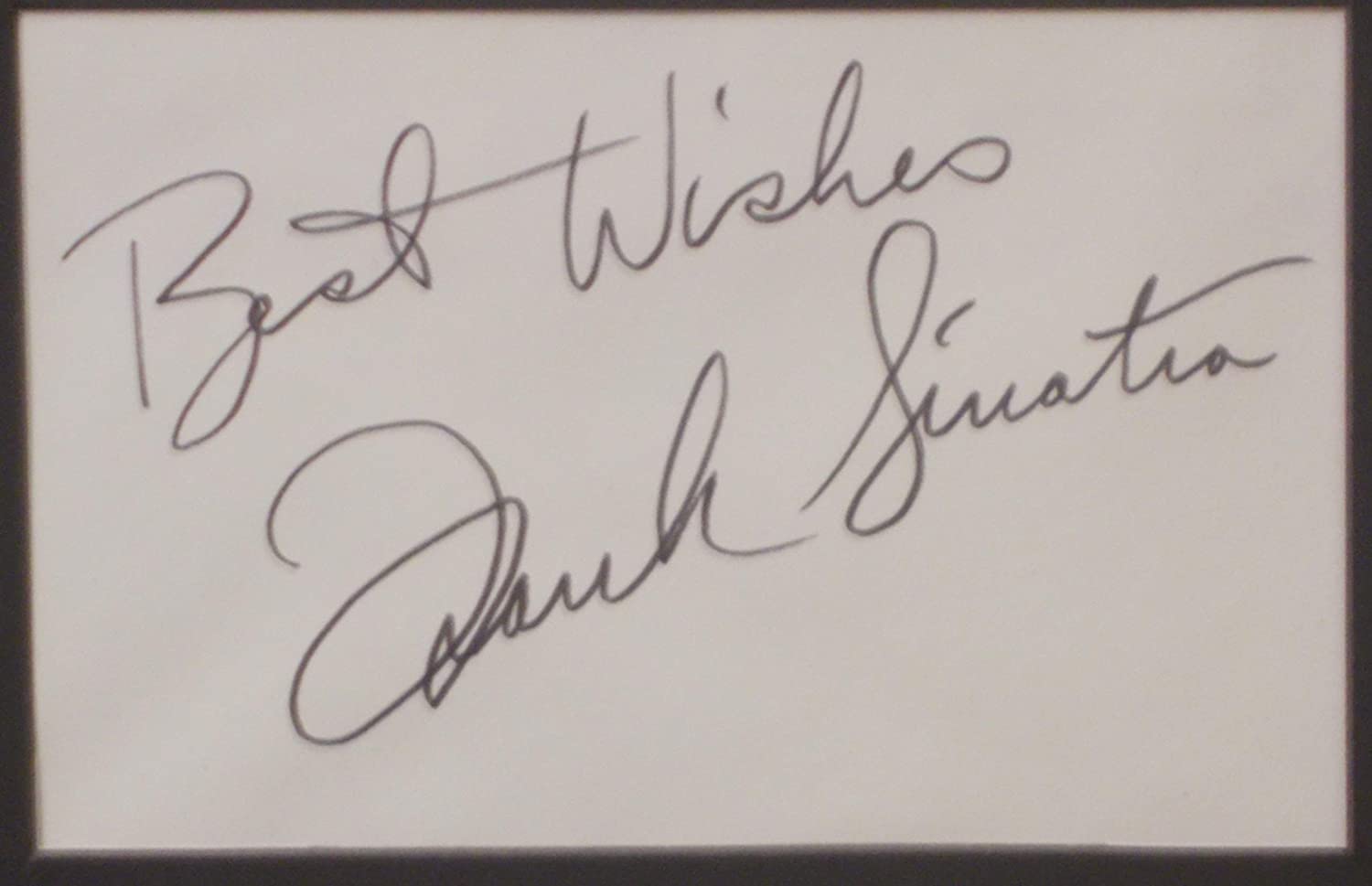 Frank Sinatra signed photo