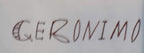 Geronimo signed memorabilia