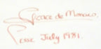 Grace Kelly signed photo