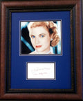Grace Kelly autograph