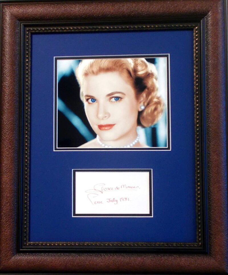 Grace Kelly autograph