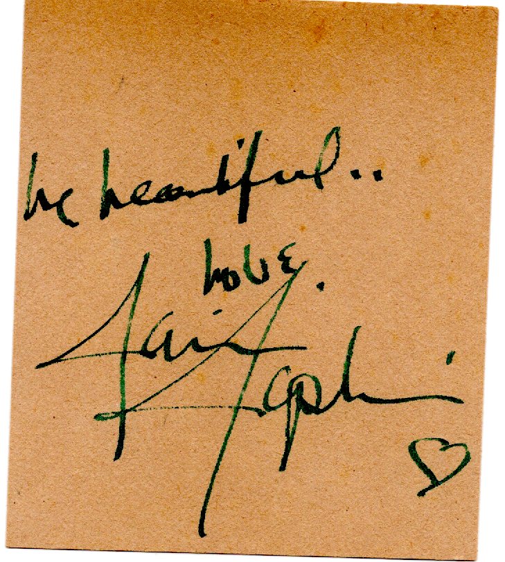 Janis Joplin Autograph
