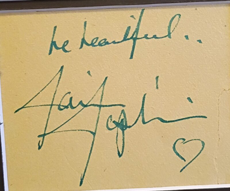 Janis Joplin autograph