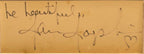 Janis Joplin autograph and note