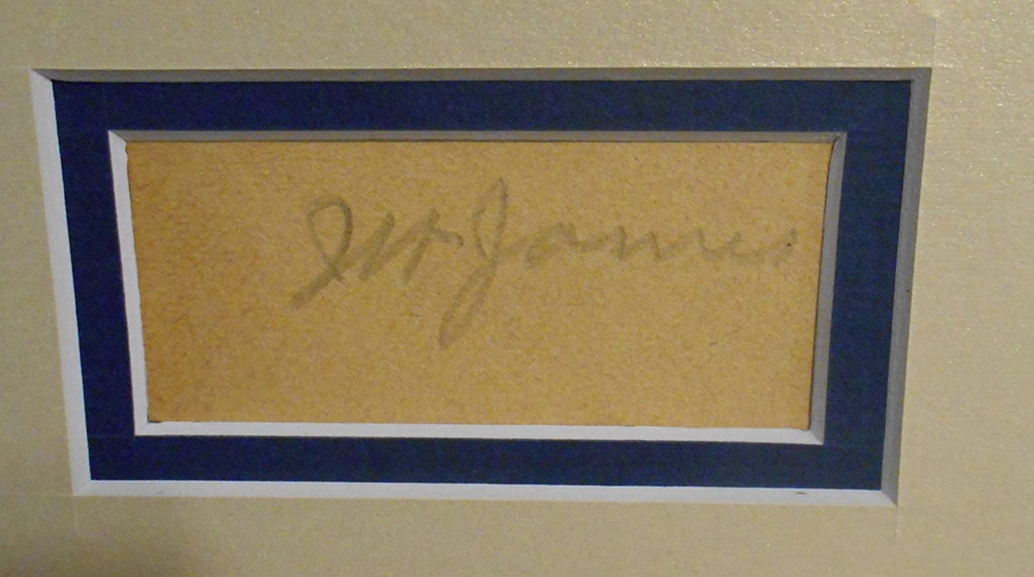 Jesse James signed memorabilia