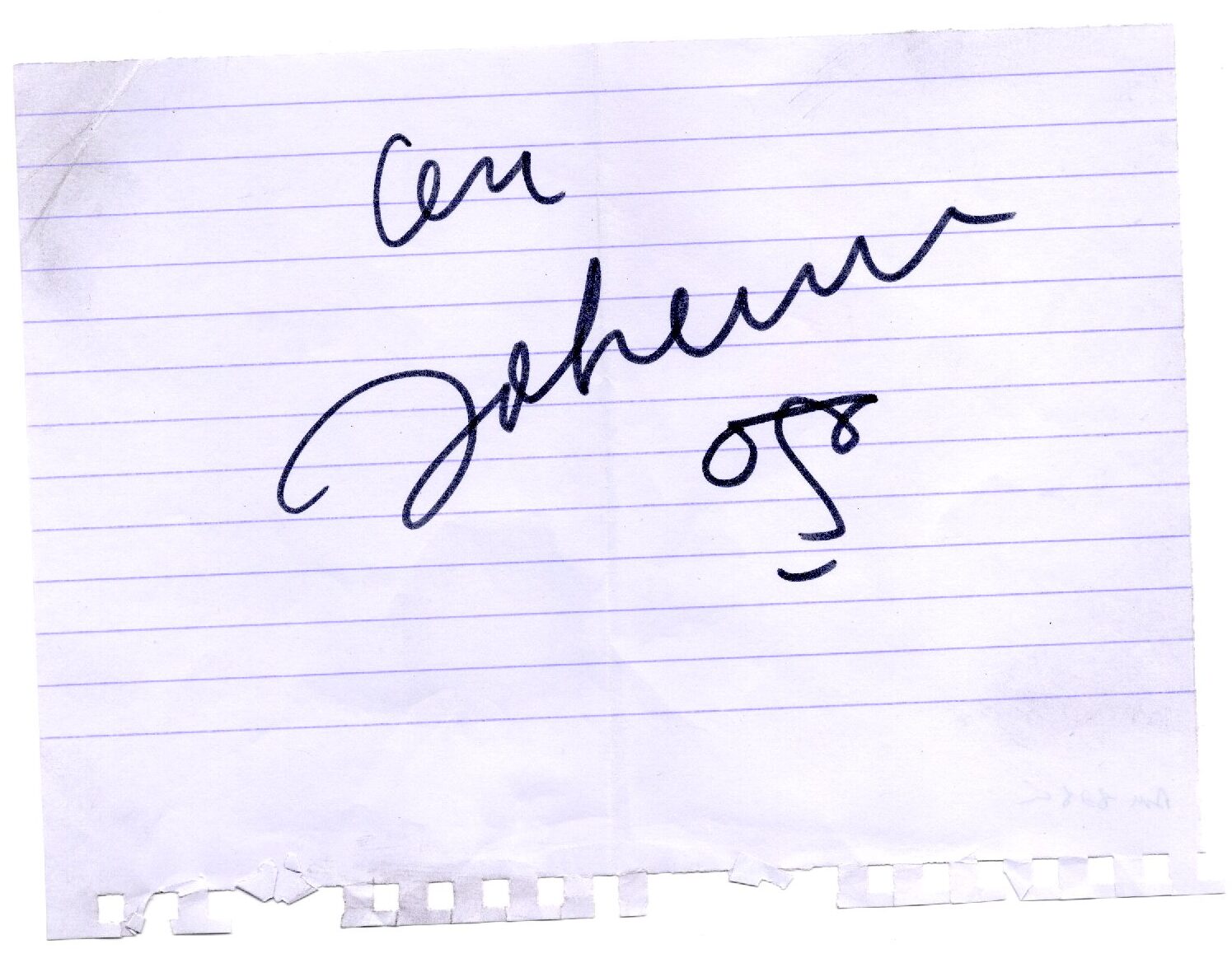 John Lennon signed photo