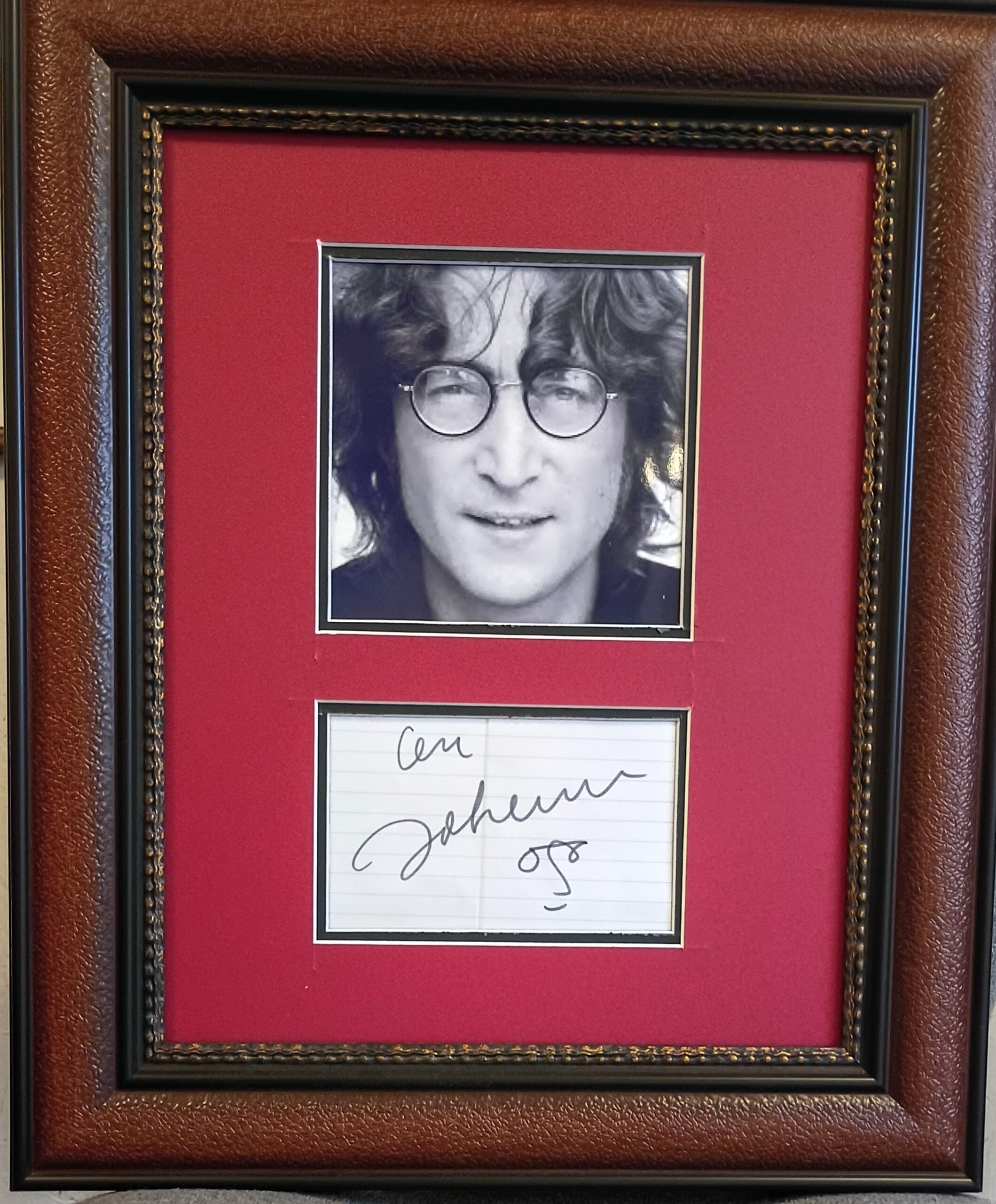 John Lennon autograph