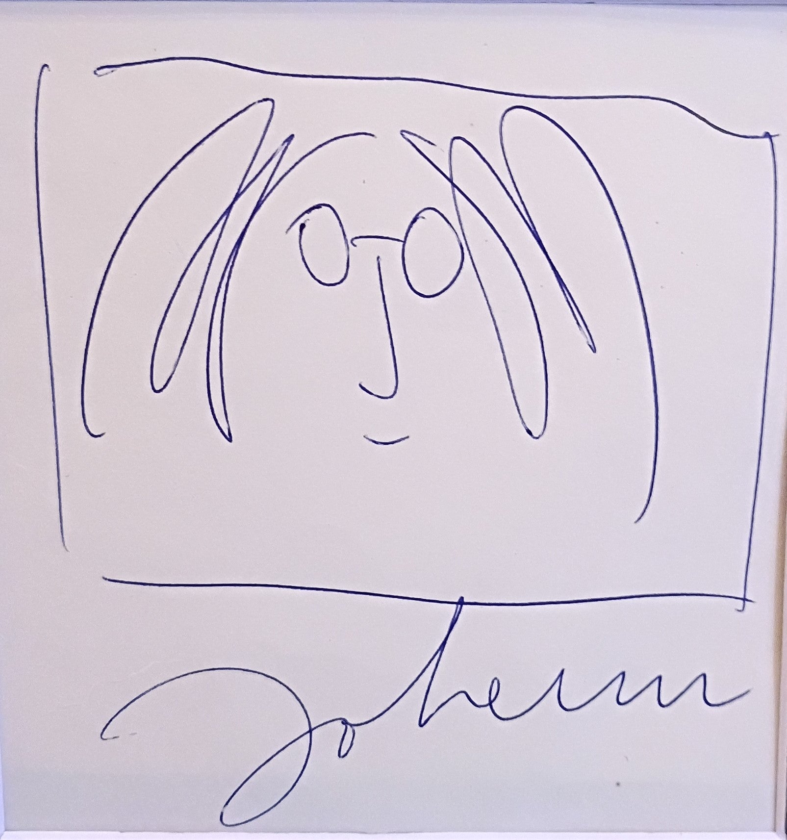 John Lennon self sketch