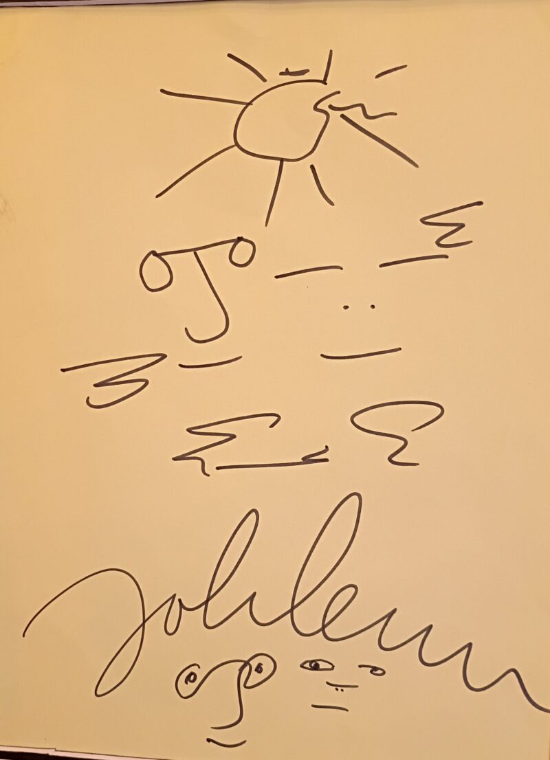 John Lennon original drawing