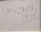Johnny and June Carter Cash autographs