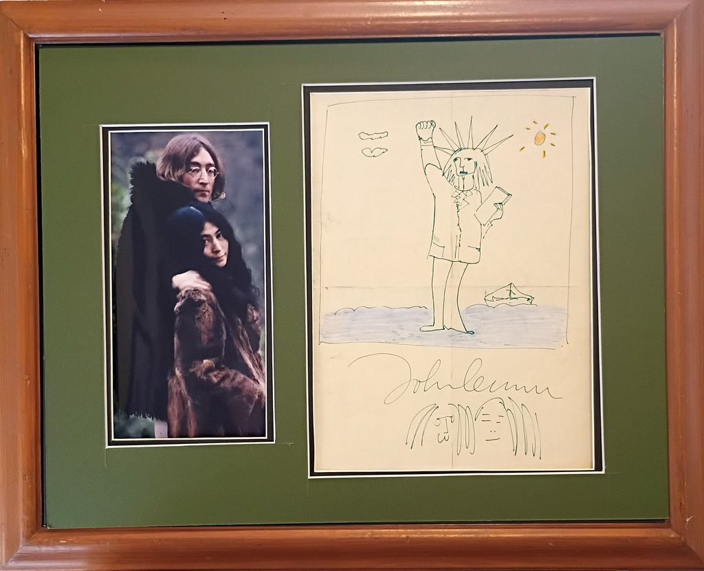 John Lenno sketch of the Statue of Liberty