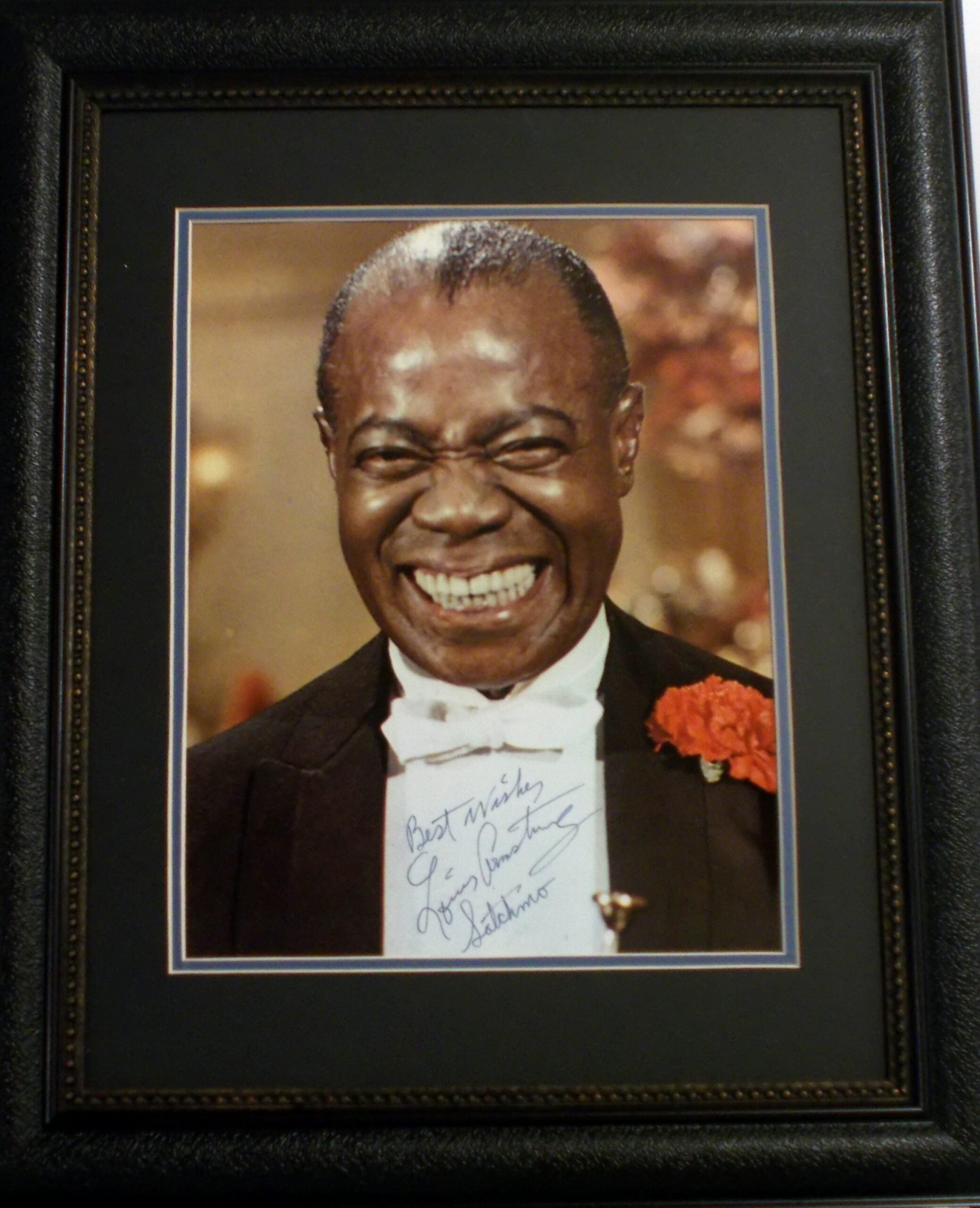 Louis ‘Satchmo” Armstrong autographed photo