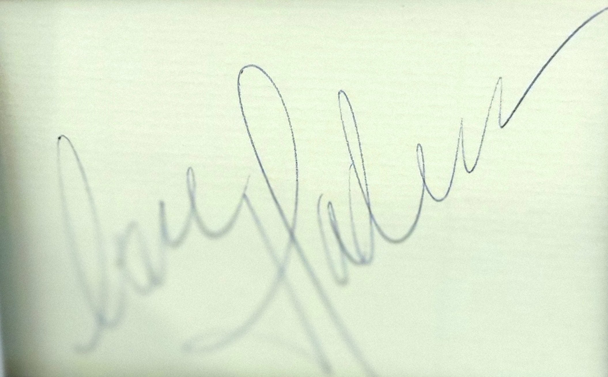 Madonna autograph