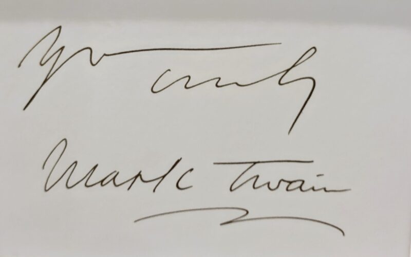 Mark Twain signature