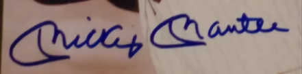 Triple signed baseball memorabilia
