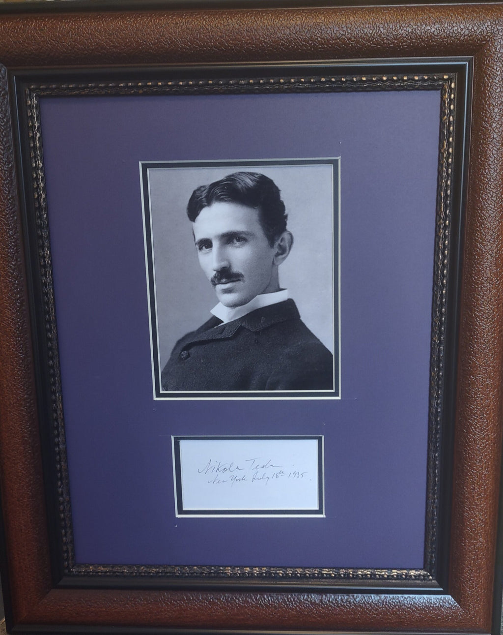 Nikola Tesla autograph
