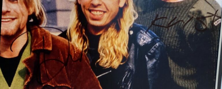 Kurt Cobain autograph