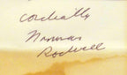 Norman Rockwell signed photo