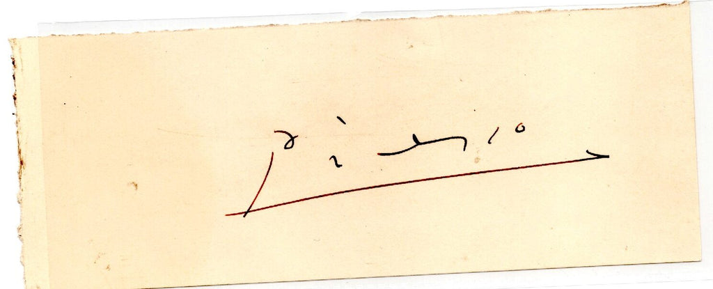 Pablo Picasso autograph