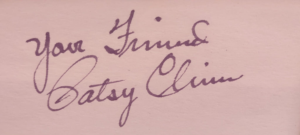 Patsy Cline autograph