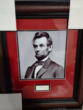 President Abraham Lincoln autograph cut