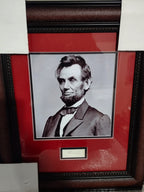 President Abraham Lincoln autograph cut