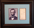 President Abraham Lincoln signature